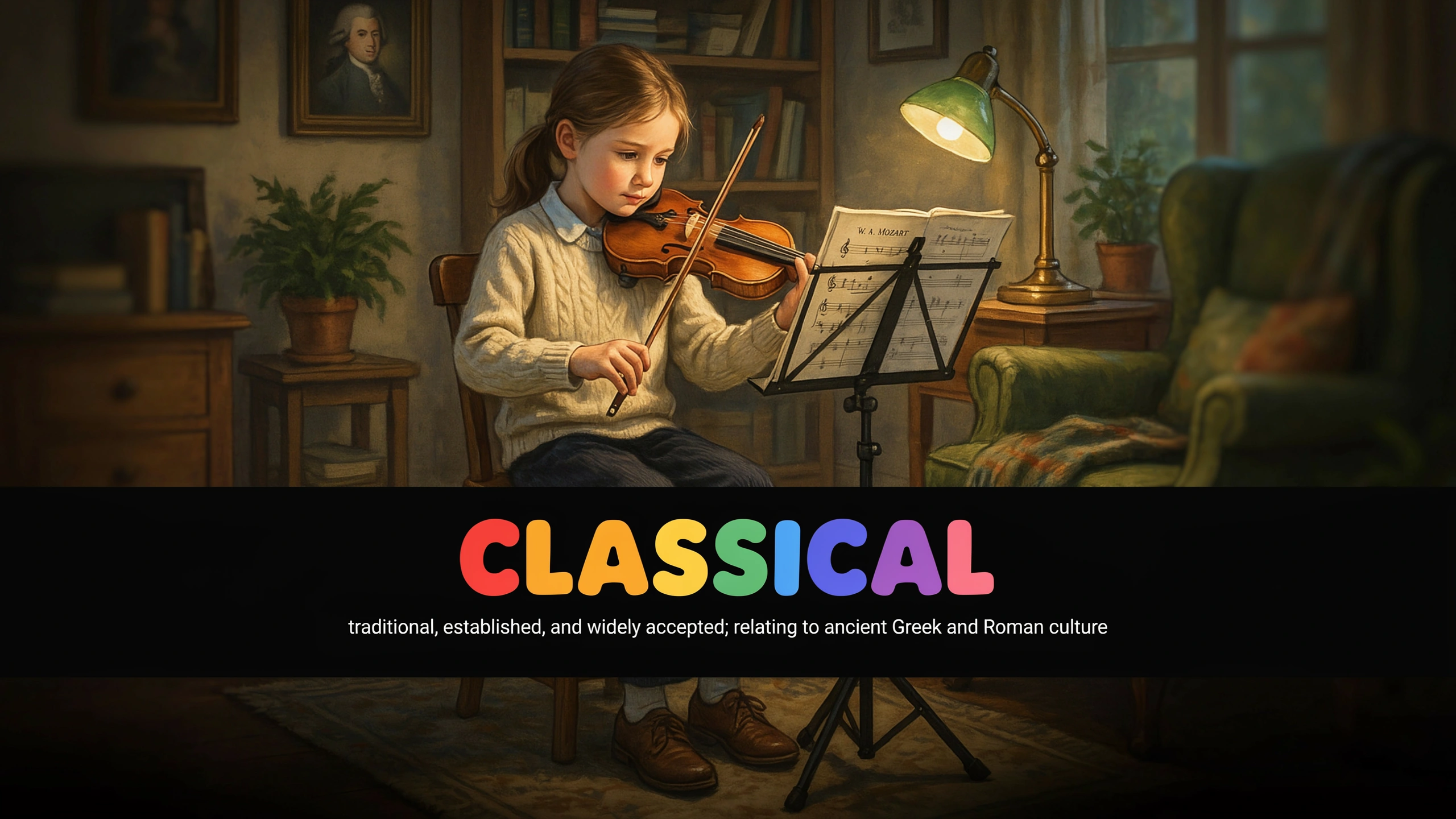 English Illustration for classical